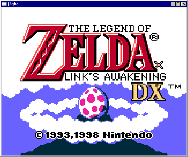 Link's Awakening DX title screen